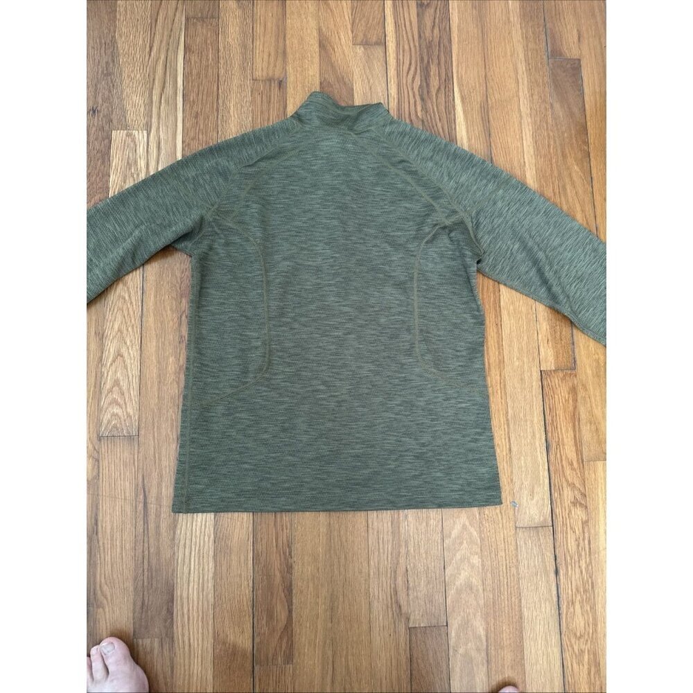 REI Quarter Zip Tech Shirt Men’s Soft Pullover Green MADE IN USA Size M - Picture 6 of 6